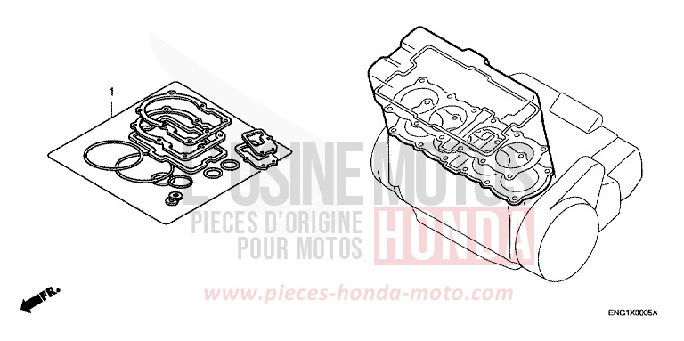 GASKET KIT A for CB600F Hornet ABS PEARL COOL WHITE (NHA16) from 2008